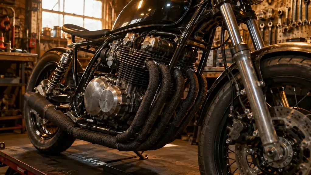 A Roll of Wrap Tamed the Heat Coming Off My Harley Header