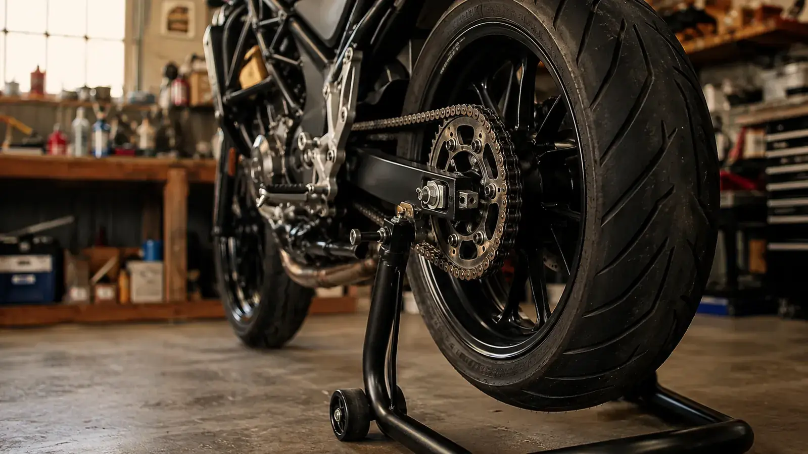 How to Clean and Lube a Motorcycle Chain the Right Way (On a Stand)